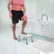 SAPHO - RIDDER - Fürdőszobai zsámoly mozgáskorlátozottaknak és időseknek - Állítható magasságú - Fehér