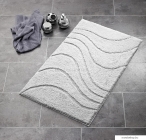 SAPHO - RIDDER LA OLA - Fürdőszoba szőnyeg, kádkilépő - Csúszásmentes, 60x90cm - Szürke