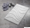 SAPHO - RIDDER LA OLA - Fürdőszoba szőnyeg, kádkilépő - Csúszásmentes, 55x50cm - Szürke