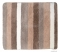 SAPHO - CARL - Fürdőszoba szőnyeg, kádkilépő - Csúszásmentes, 55x50cm - Barna, csíkos