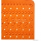 SAPHO - RIDDER PLAYA - Csúszásgátló szőnyeg zuhanyzóba, 54x54cm - Narancssárga kaucsuk