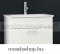 VIVA STYLE - BELLA - Fali mosdószekrény, fürdőszoba mosdó bútor 1 fiókkal (fehér) - Kerámia mosdóval, 65cm