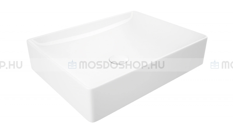 SANOVIT TOP COUNTER - Mosdó, mosdótál, mosdókagyló,  50x38cm - Kerámia - Pultra, bútorra ültethető (3050)
