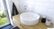 DEANTE - WERBENA - Magasított mosdó csaptelep vízesés kifolyóval, Click-Clack leeresztővel - Krómozott