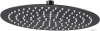 DEANTE - FLOKS - Esőztető fejzuhany - Kerek, 30cm - Fekete, rozsdamentes acél