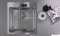 DEANTE - SILIA - Álló mosogató csaptelep, kihúzható zuhanyfejjel - Szálcsiszolt, fekete