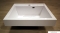 DIPLON - Öntött márvány mosdó, mosdókagyló 50x50cm - Szögletes - Pultra, bútorra építhető (WB3207)