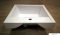 DIPLON - Öntött márvány mosdó, mosdókagyló 50x50cm - Szögletes - Pultra, bútorra építhető (WB3207)