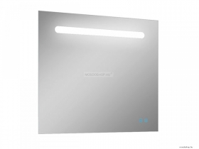 AREZZO DESIGN - LINA - Fürdőszobai fali tükör LED világítással, 80x70cm, páramentesítő funkcióval