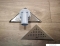 DIPLON - KOCKAR - Rácsos sarok zuhanyfolyóka, padlóösszefolyó - Rozsdamentes acél, háromszög formájú