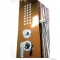 DIPLON - BW05 Zuhanypanel (5 funkciós) fejzuhannyal, kézi zuhannyal, masszázsfúvókákkal - 160cm - Arany színű alumínium