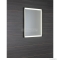 SAPHO - SORT - Fürdőszobai fali tükör LED világítással, 60x80cm - Fekete alumínium kerettel