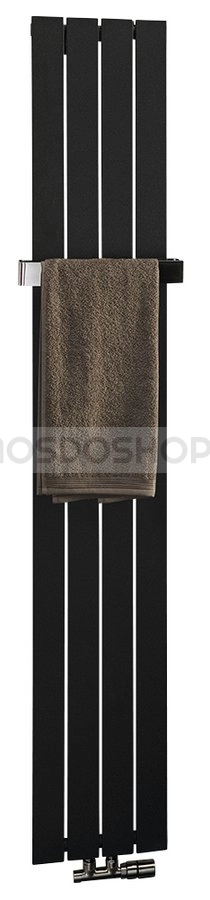 SAPHO - COLONNA - Fürdőszobai radiátor (IR144), törölközőszárítós radiátor 614W, 29,8x180cm - Palaszürke