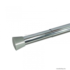 DIPLON - Zuhanyfüggöny tartó rúd - Állítható méret 120-220cm - Fényes alumínium (CNT7302-KR)