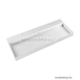 MARMY - BELLAGIO SLIM D - Mosdó, mosdókagyló - 120x46 cm - Szögletes - Falra, pultra, bútorra szerelhető