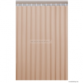 AQUALINE - PVC zuhanyfüggöny függönykarikával 180x180cm - Vinyl - Bézs (0201003 BE)