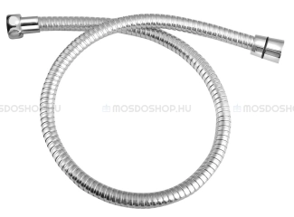AQUALINE MINIFLEX - Zuhany gégecső dupla kúpos véggel 80cm - Flexibilis - Krómozott