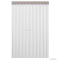 AQUALINE - PVC zuhanyfüggöny függönykarikával 120x200cm - Vinyl - Fehér