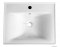 AQUALINE - SAVA 55 - Mosdó, mosdókagyló - Kerámia, 55x46 cm - Bútorra, pultra, falra szerelhető