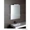 AQUALINE - Fürdőszobai fali tükör 40x60cm, szögletes - Élcsiszolt, ragasztható (22495)