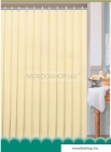 AQUALINE - Textil zuhanyfüggöny függönykarikával - 180x200 cm - Szövet - Bézs (0201104 BE)