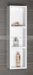 AQUALINE ZOJA Fürdőszobai fali felsőszekrény ajtó nélkül 20x70x12 - fehér - Fali fürdőszoba szekrény, tároló fürdőszoba bútor