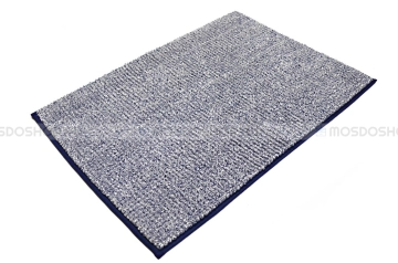 AQUALINE csúszásgátlóval 50x70cm (7021303) - Sötétkék - poliészter - Fürdőszoba szőnyeg, kádkilépő