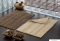 AQUALINE - DELHI - Fürdőszoba szőnyeg, kádkilépő 50x80cm - Barna pamut (DE508036)