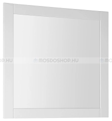 AQUALINE FAVOLO - Fürdőszobai fali tükör matt fehér MDF kerettel 80x80 cm