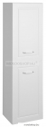 AQUALINE - FAVOLO - Fürdőszobai szennyestartós állószekrény 40x150cm - Matt fehér MDF 