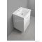 AQUALINE - FAVOLO - Mosdószekrény, fürdőszoba mosdó bútor 52x72,5cm - 2 fiókos - Matt fehér MDF (mosdó nélkül)