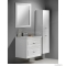 AQUALINE - FAVOLO - Mosdószekrény, fürdőszoba mosdó bútor 76,5x60cm - 2 fiókos - Matt fehér MDF (mosdó nélkül)