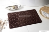 AQUALINE - Fürdőszoba szőnyeg, kádkilépő csúszásgátlóval, 50x80cm - Sötétbarna mikroszálas (KA1143)