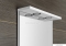 AQUALINE - KORIN - Fürdőszobai fali tükör LED világítással (felül), fehér polccal, 60x70cm (KO390)