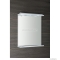 AQUALINE - KORIN - Fürdőszobai fali tükör LED világítással (felül), MDF polccal, dugaljjal, 60x70cm (KO397)