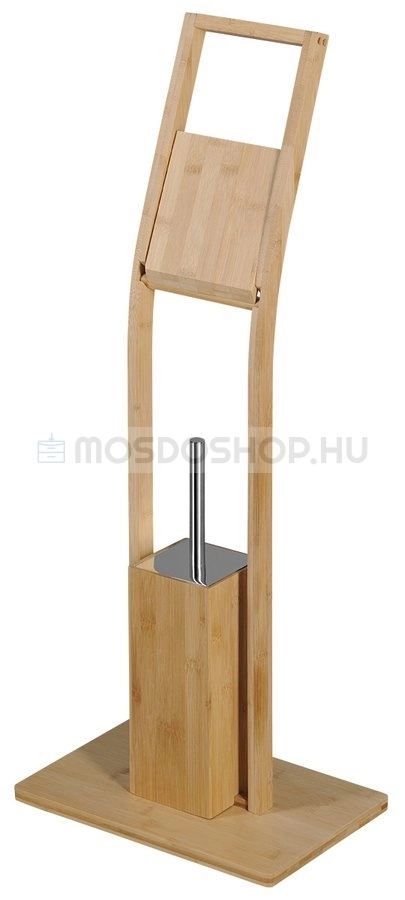 AQUALINE BAMBUS WC kefe tartó Álló padlóra helyezhető 32x82cm - Bambusz - WC kefe tartó (padlóra tehető)