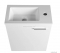 AQUALINE - Öntött márvány mosdó, mosdókagyló 40x22cm - Pultra, bútorra szerelhető (LM420)