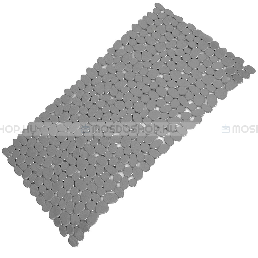 AQUALINE RIVER Csúszásgátló szőnyeg fürdőkádba 35x70cm Kő műanyag (PVC) - Szürke - Műanyag (PVC) - Csúszásgátló kádba