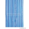 AQUALINE - PVC zuhanyfüggöny függönykarikával 180x180cm - Vinyl - Kék csíkos (ZV011)
