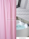 AQUALINE - PVC zuhanyfüggöny függönykarikával 180x200cm - Vinyl - Rózsaszín (ZV021)