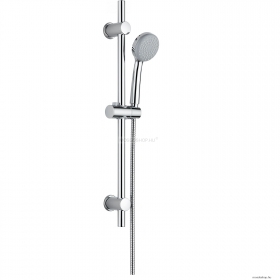 DEANTE - SYMETRIO - Zuhanyszett 1 funkciós zuhanyrózsával, zuhanytartóval, gégecsővel - Krómozott