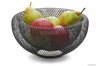PHILIPPI - MESH - Gyümölcsös tál, gyümölcskosár, 25cm - Rácsos - Szürke porszórt acél