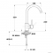 MOFÉM - JUNIOR EVO X - Álló mosogató csaptelep forgatható, felső U kifolyóval (18cm) - Krómozott