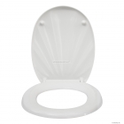 LAGOON - Antibakteriális WC ülőke, tető - Fehér Duroplast, kagyló mintájú (DSH-02)
