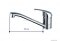 LAGOON - FONTANA - Álló mosogató csaptelep forgatható, alsó kifolyócsővel - Krómozott