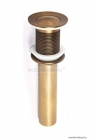 LAGOON - Click-clack lefolyó, túlfolyó nélkül - Kerek, kicsi - Bronz színű réz (X007BR)