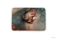 LAGOON - Memóriahabos fürdőszoba szőnyeg, kádkilépő 40x60cm - Fürdőző női arc mintás