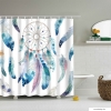 LAGOON - Textil zuhanyfüggöny függönykarikával 180x200cm - Álomfogó