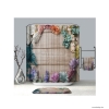 LAGOON - Textil zuhanyfüggöny függönykarikával 180x200cm - Művirágok