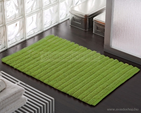 GEDY - BOMBAY - Fürdőszoba szőnyeg, kádkilépő - 80x50 cm - Pamut - Zöld